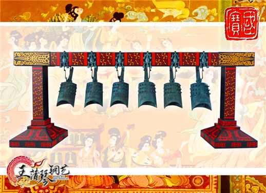 6件套仿古編鐘，小型特色樂(lè)器，民樂(lè)混音配套