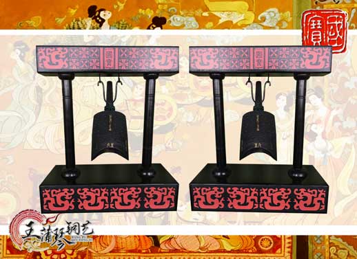 單件編鐘工藝品、外賓禮品、中國青銅編鐘
